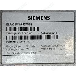 Traktionswechselrichter Siemens ELFA2 DC4-650WM-1 Reparatur für MAN und New Flyer Busse